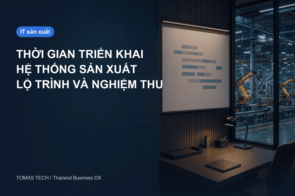 Thời gian triển khai hệ thống quản lý sản xuất 2026