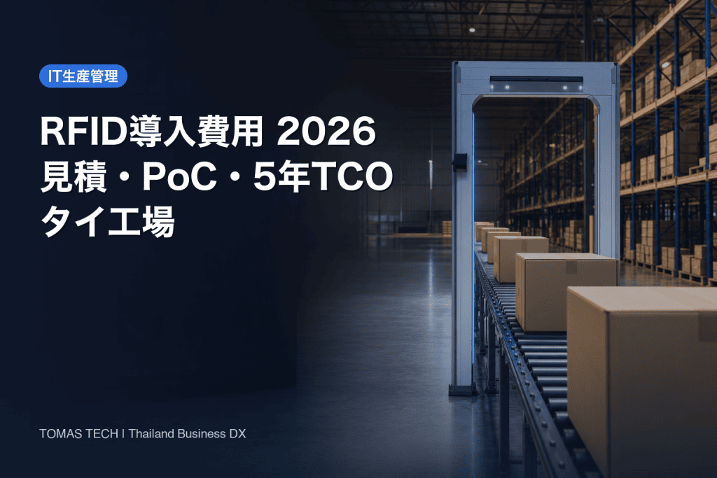 RFID導入費用2026｜タイ工場の見積・PoC・5年TCO