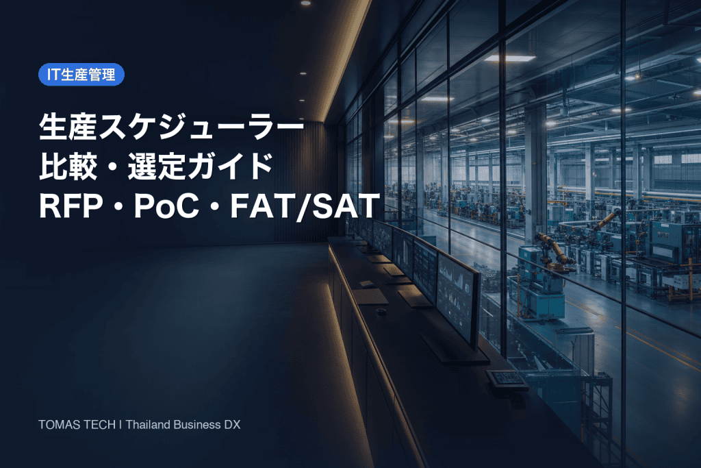 生産スケジューラー比較2026｜タイ工場のRFP・PoC・選定基準