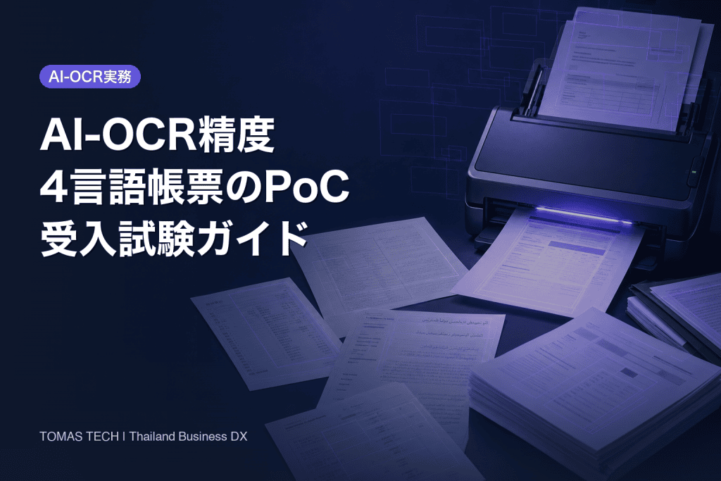 AI-OCR精度の測り方｜タイ4言語帳票のPoC・受入試験