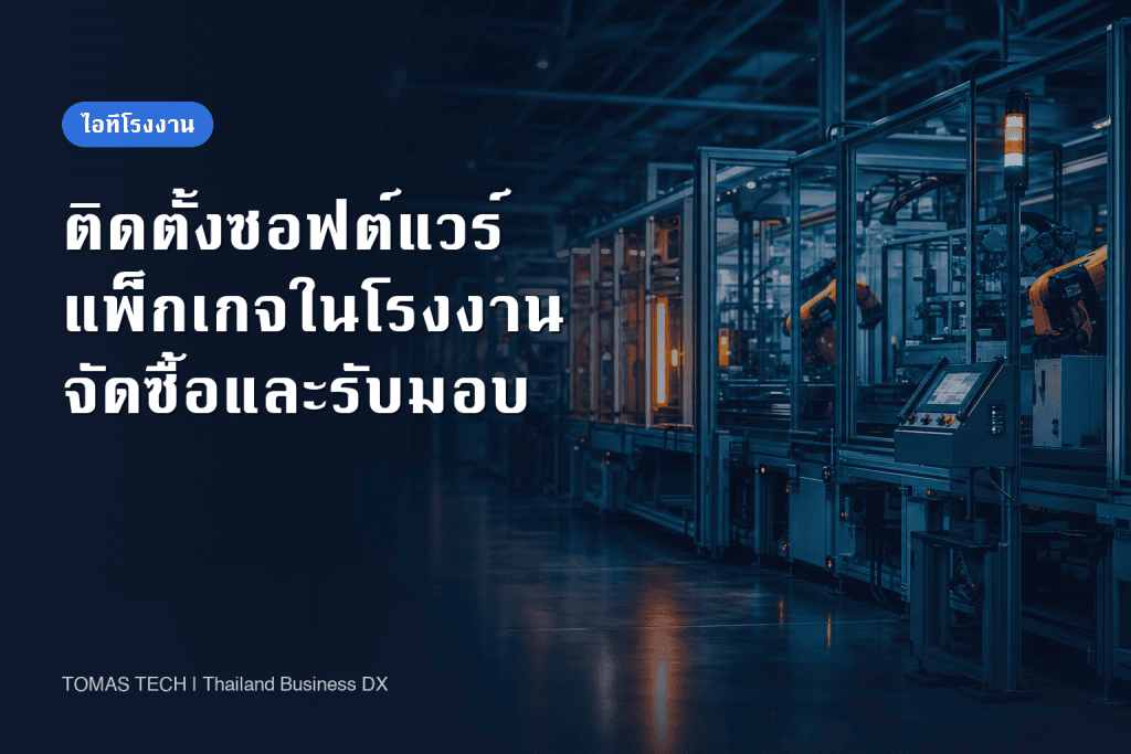 บริการติดตั้งซอฟต์แวร์สำเร็จรูป: คู่มือผู้ซื้อโรงงานไทย