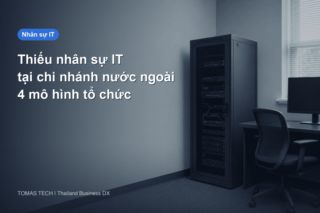 Thiếu nhân sự IT chi nhánh nước ngoài | 4 mô hình tổ chức