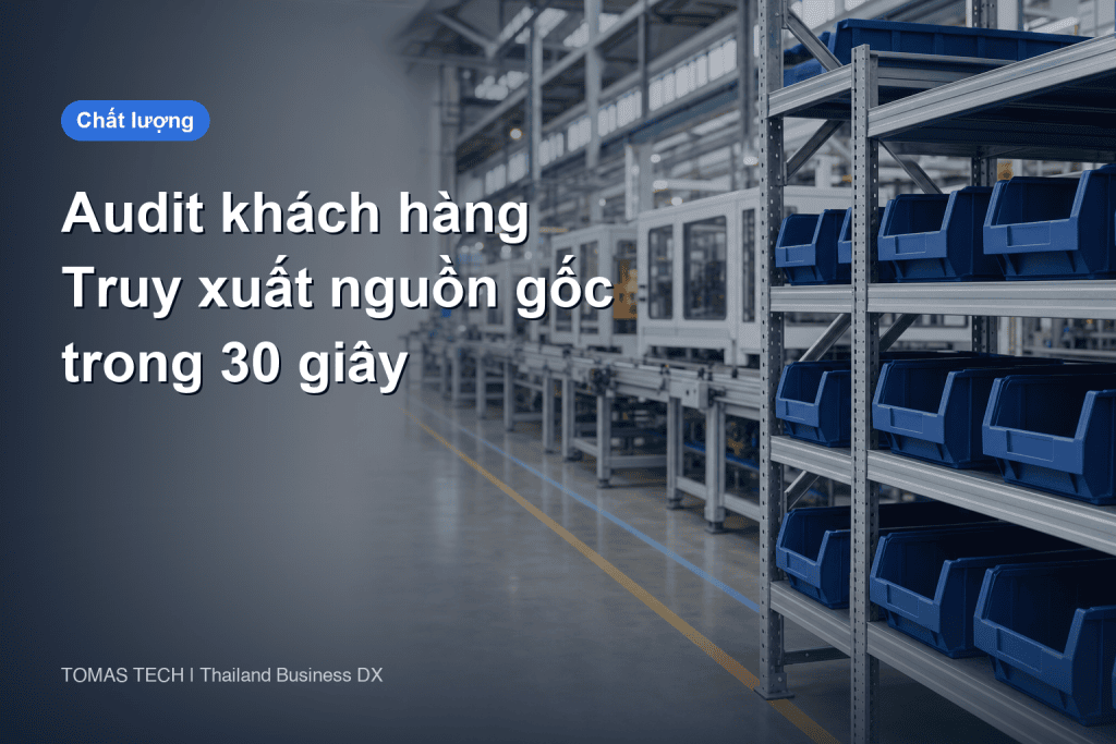 Truy xuất nguồn gốc khi khách hàng audit | Lấy hồ sơ 30 giây