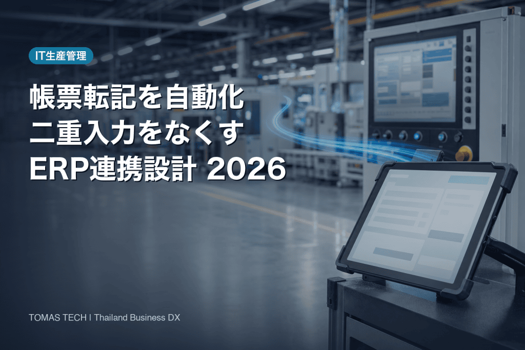 帳票 転記 自動化｜二重入力をなくすERP連携設計2026