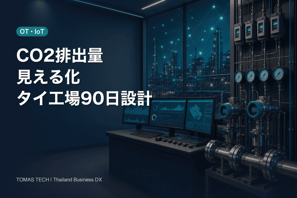 CO2排出量見える化｜タイ工場の監査対応データ基盤90日導入設計
