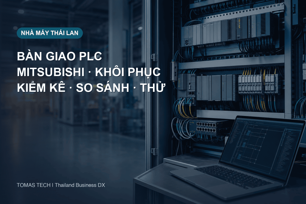 Bàn giao chương trình Mitsubishi PLC và kiểm thử khôi phục tại nhà máy Thái Lan