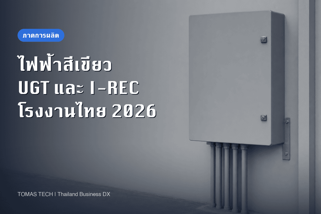 การจัดหาไฟฟ้าสีเขียวสำหรับโรงงานไทย 2026 — UGT และ I-REC