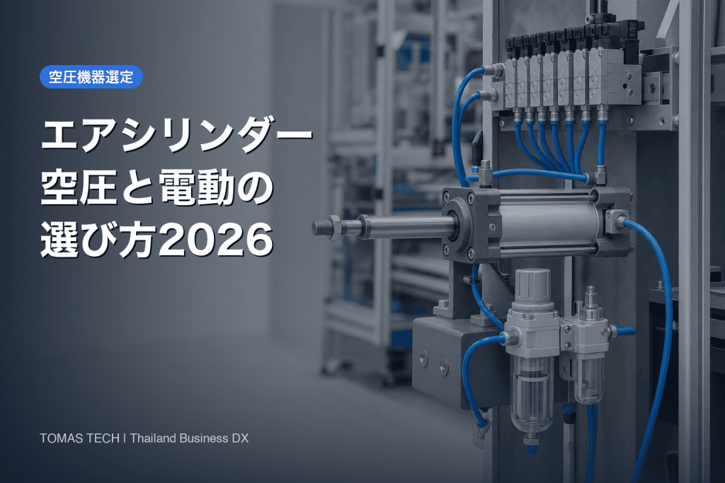 エアシリンダー選定の基準｜空圧と電動、どちらを選ぶか2026