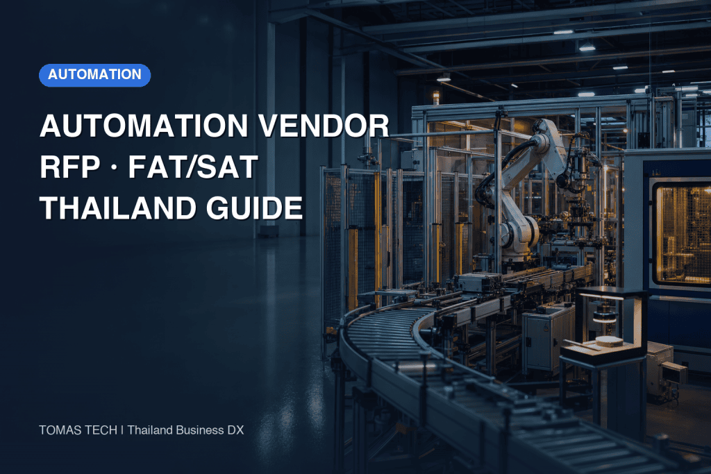Automation Equipment Manufacturer in Thailand: RFP & FAT/SAT