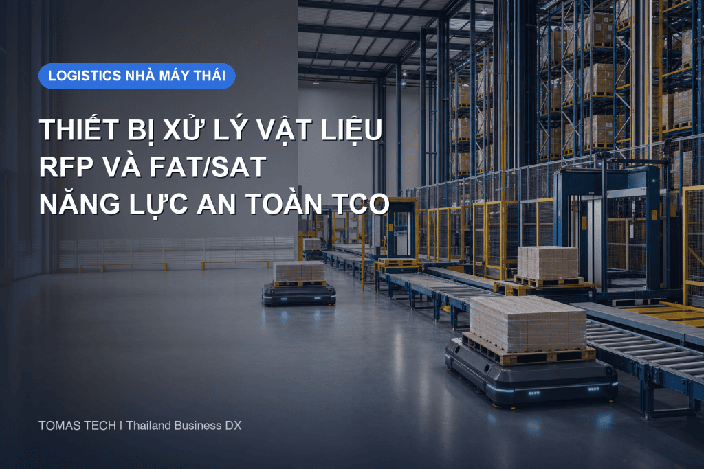 Thiết bị xử lý vật liệu: chọn bằng RFP, FAT/SAT và TCO