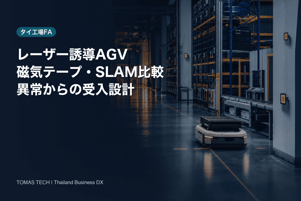 レーザー誘導 AGV｜磁気テープ・SLAM比較と受入設計