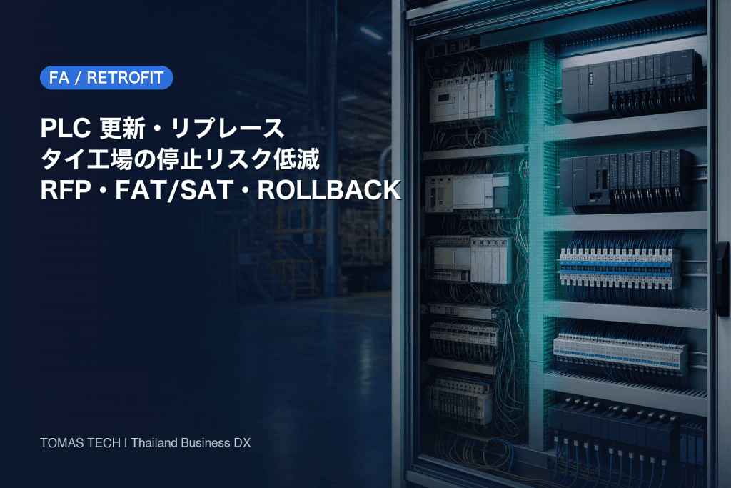 PLC 更新・リプレース｜タイ工場の停止リスク低減設計2026