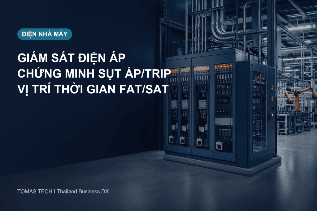 Hệ thống giám sát điện áp cho chất lượng điện nhà máy Thái Lan