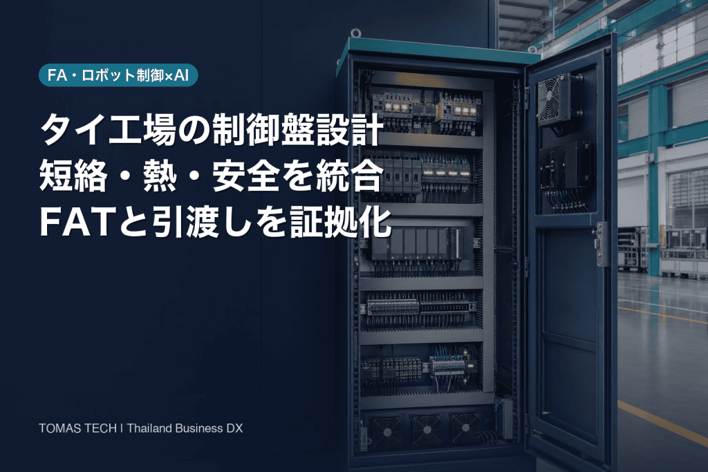 制御盤 設計｜タイ工場の回路・熱・FAT発注実務