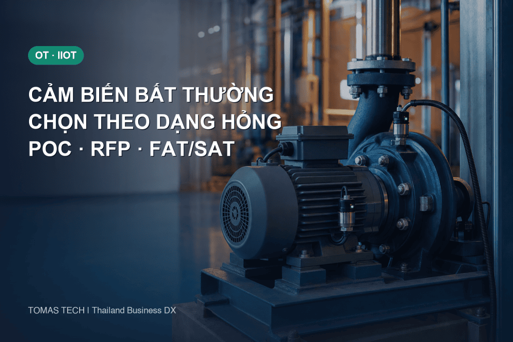 Chọn cảm biến phát hiện bất thường cho nhà máy Thái Lan: PoC đến FAT/SAT