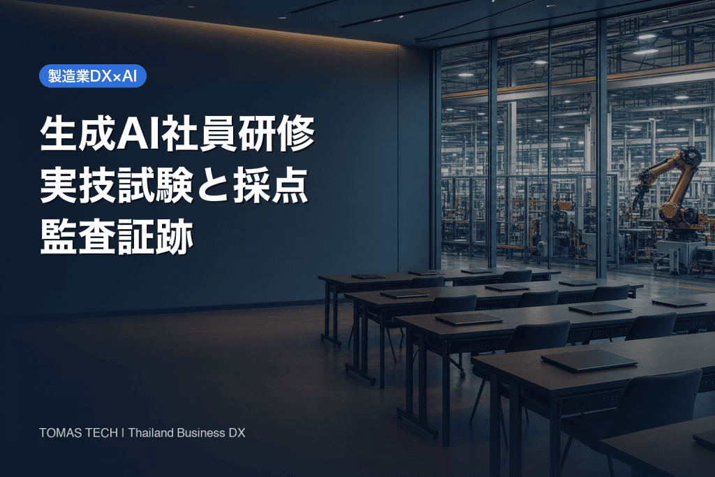 生成AI 社員研修の実技試験｜採点・監査証跡の作り方