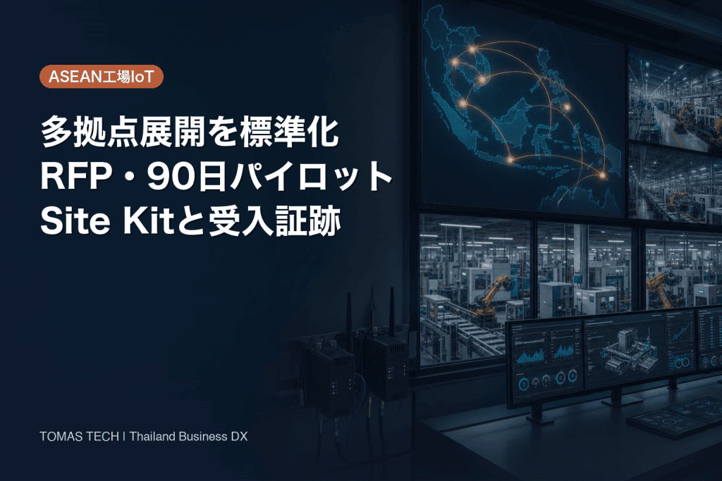 ASEAN工場IoT導入｜多拠点RFPと90日展開モデル