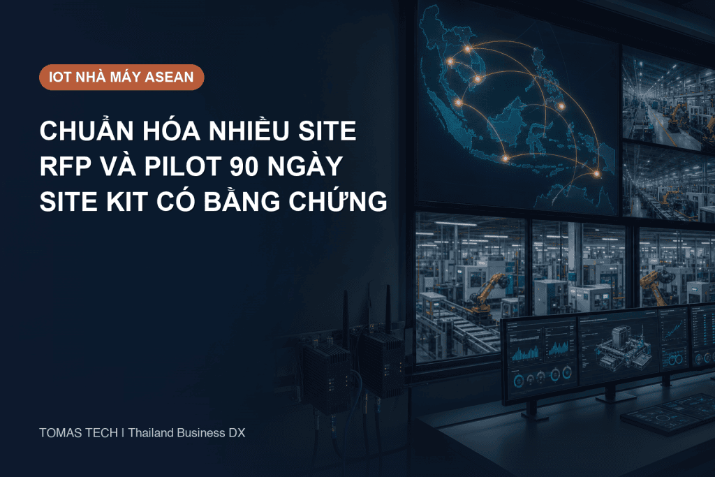 IoT nhà máy ASEAN: RFP và lộ trình 90 ngày nhiều địa điểm