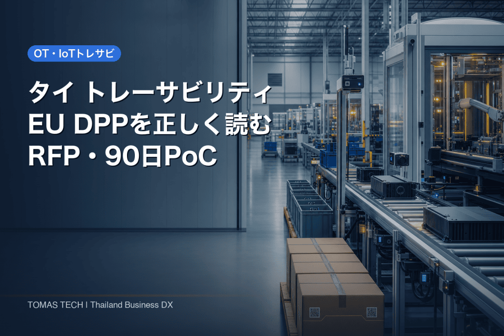 タイ トレーサビリティ｜EU DPP時代のRFP・90日PoC
