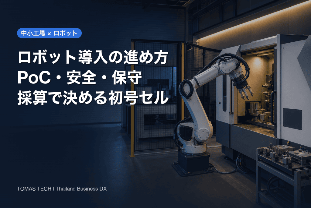 ロボット導入 中小企業｜タイ工場のPoC・安全・採算設計