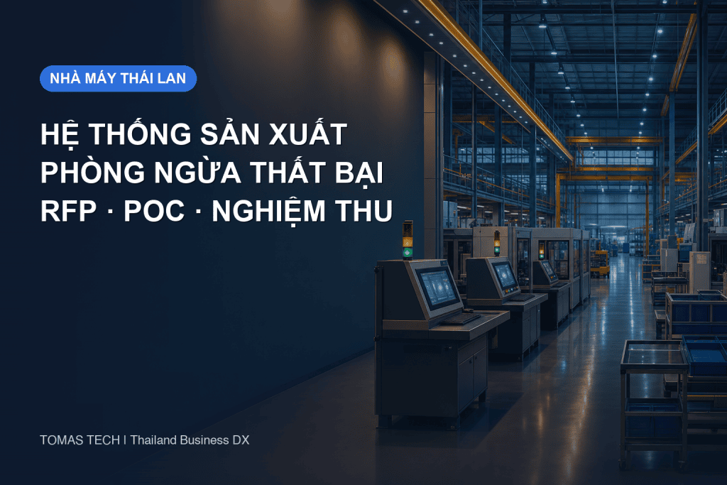 Thất bại khi triển khai hệ thống quản lý sản xuất: khung phòng ngừa cho nhà máy Thái Lan