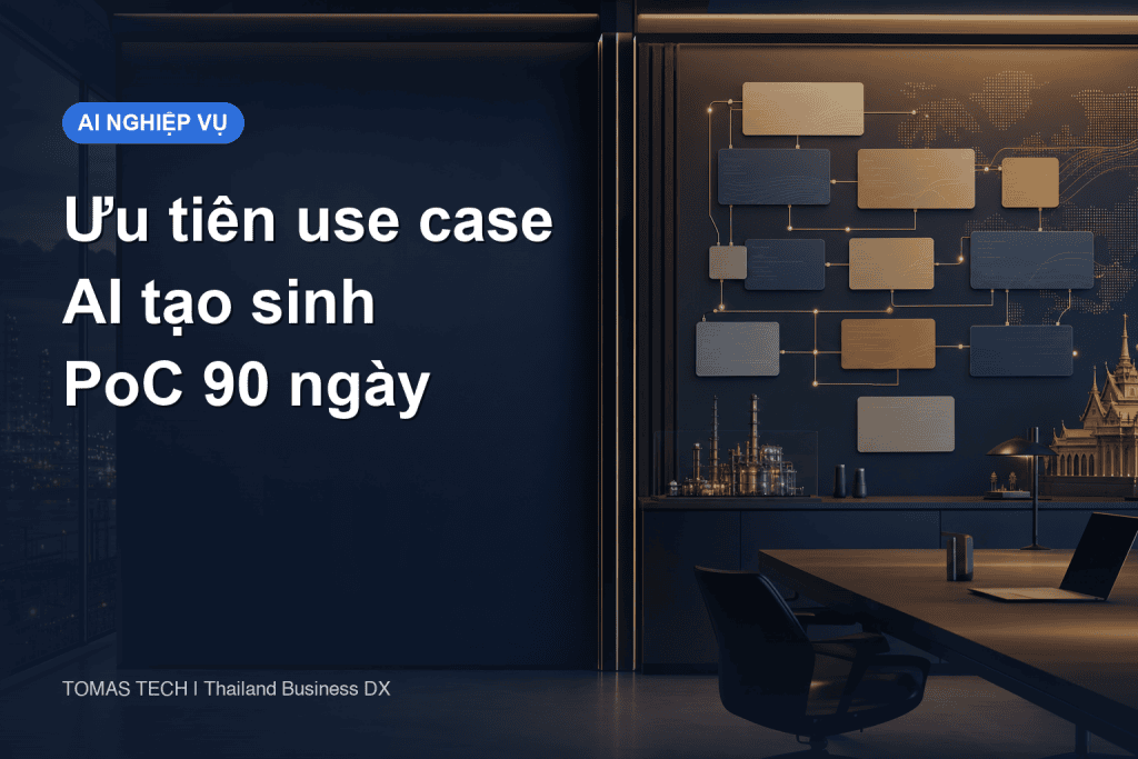 Ý tưởng ứng dụng AI tạo sinh đến PoC 90 ngày tại Thái Lan và ASEAN