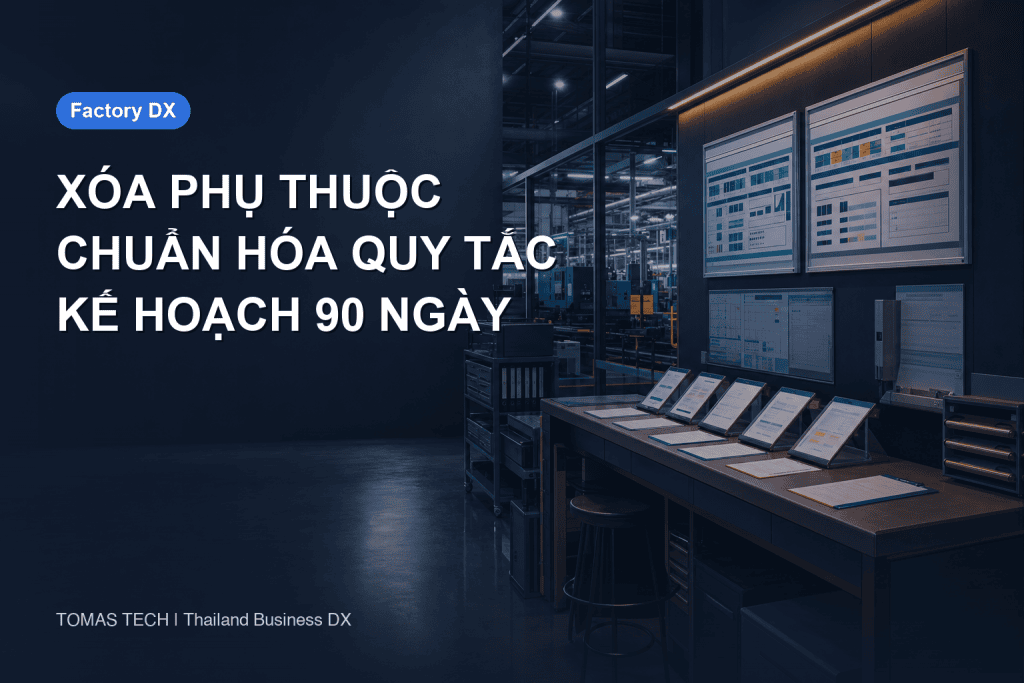 Xóa phụ thuộc kiến thức cá nhân trong sản xuất: Kế hoạch chuẩn hóa 90 ngày