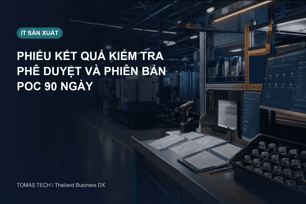 Số hóa phiếu kết quả kiểm tra｜Phê duyệt, quản lý phiên bản và PoC 90 ngày