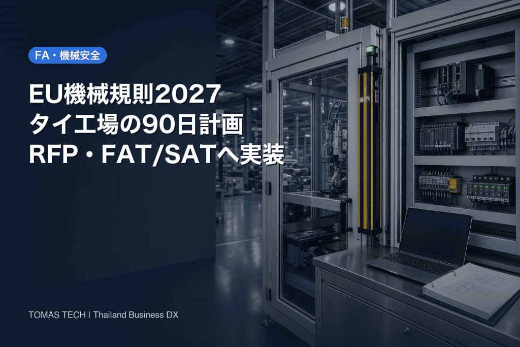 EU機械規則2027対応｜タイ・ASEAN製造業の90日実行計画