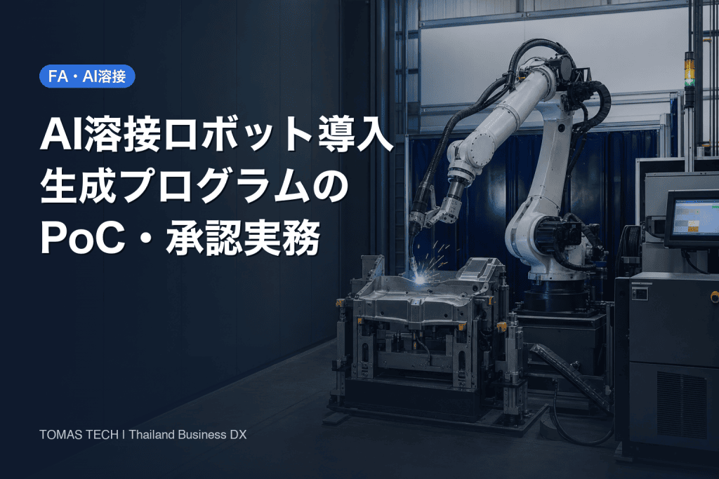 AI溶接ロボット導入｜生成プログラムを承認するPoC実務
