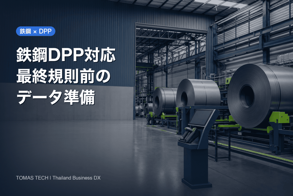 鉄鋼 DPP 対応｜最終規則前に作るデータ契約とPoC