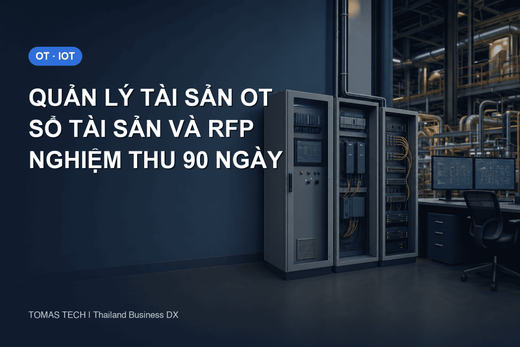 Quản lý tài sản OT: sổ tài sản, RFP và nghiệm thu 90 ngày cho nhà máy Thái Lan
