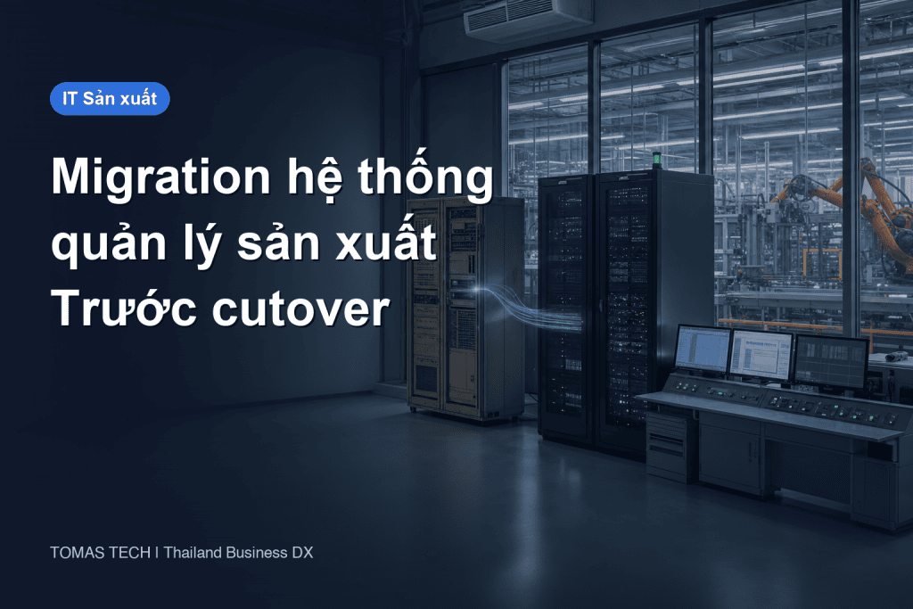 Migration hệ thống quản lý sản xuất: Chứng minh trước cutover