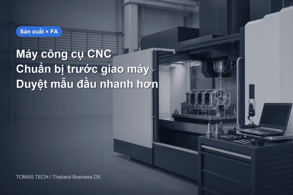 Triển khai máy CNC: Chuẩn bị sản xuất trước khi giao máy để duyệt mẫu đầu nhanh hơn