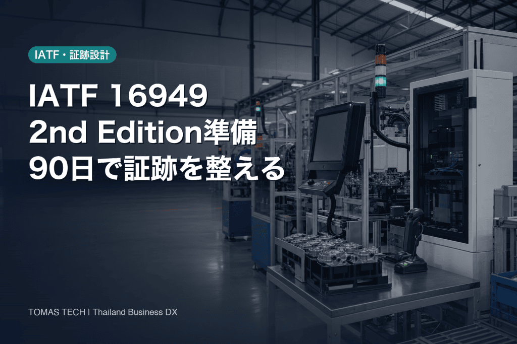IATF 16949 2nd Edition準備｜90日で証跡を整える