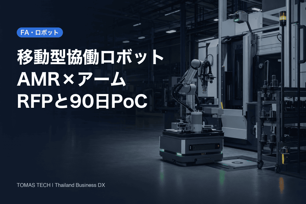 移動型協働ロボット導入｜AMR×アームのRFPと90日PoC