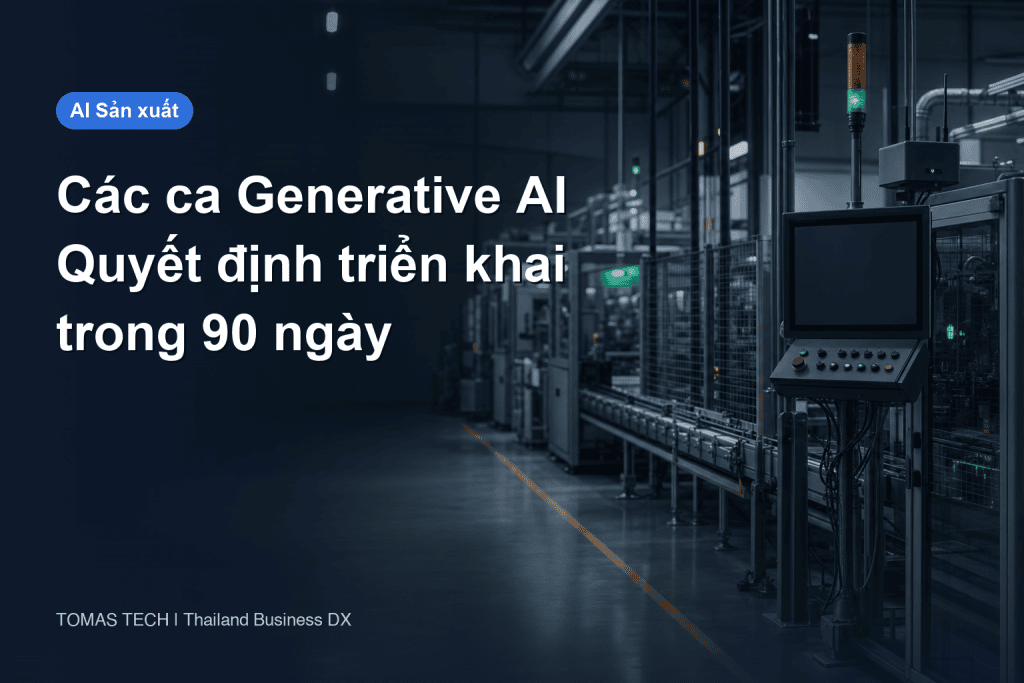 Các trường hợp ứng dụng Generative AI trong sản xuất: Hướng dẫn quyết định 90 ngày từ 7 doanh nghiệp