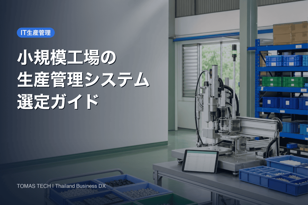 生産管理システム 小規模工場の選び方｜5つの最小管理対象