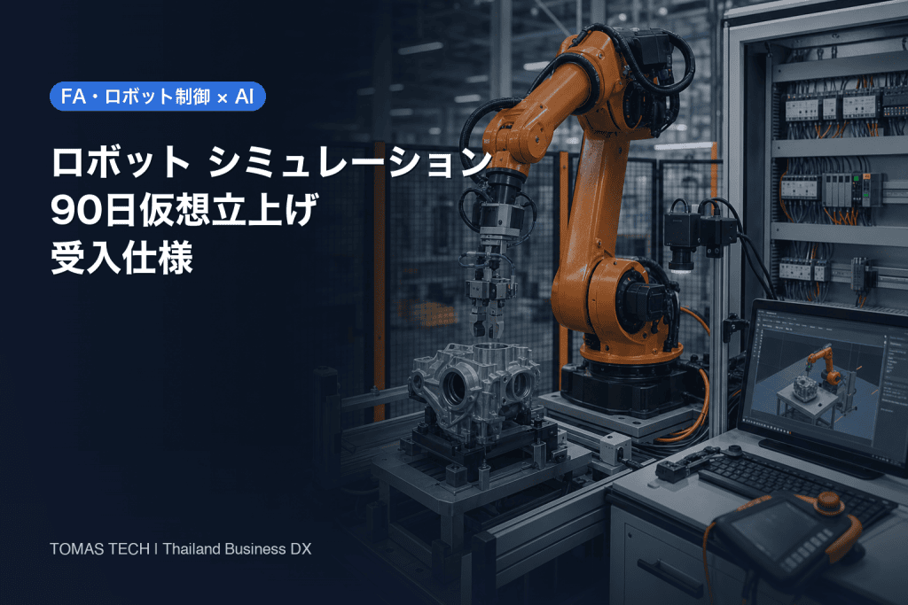ロボット シミュレーション 導入｜90日仮想立上げ受入仕様