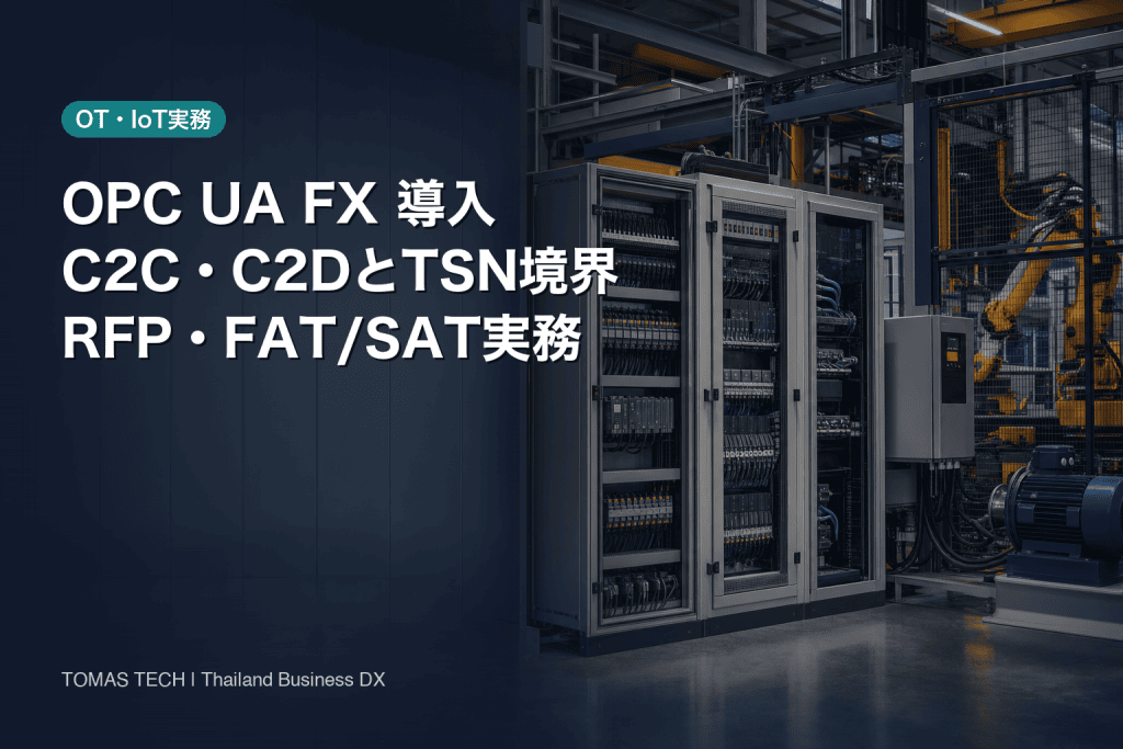 OPC UA FX 導入｜タイ工場のRFP・FAT/SAT実務ガイド