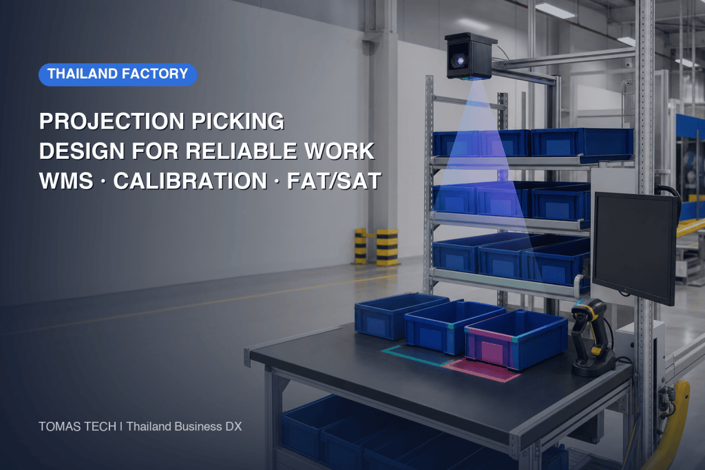 Projection Picking System Design for Factories in Thailand