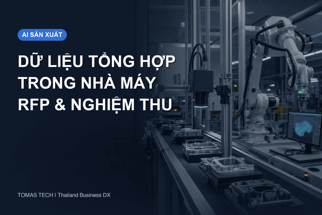 Triển khai dữ liệu tổng hợp trong sản xuất: RFP và PoC AI 90 ngày