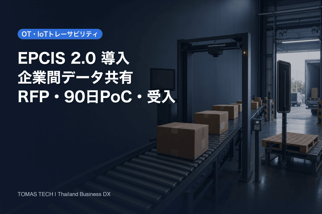 EPCIS 2.0 導入：企業間共有のRFP・PoC・受入