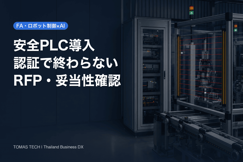 安全PLC導入｜認証で終わらないRFP・妥当性確認