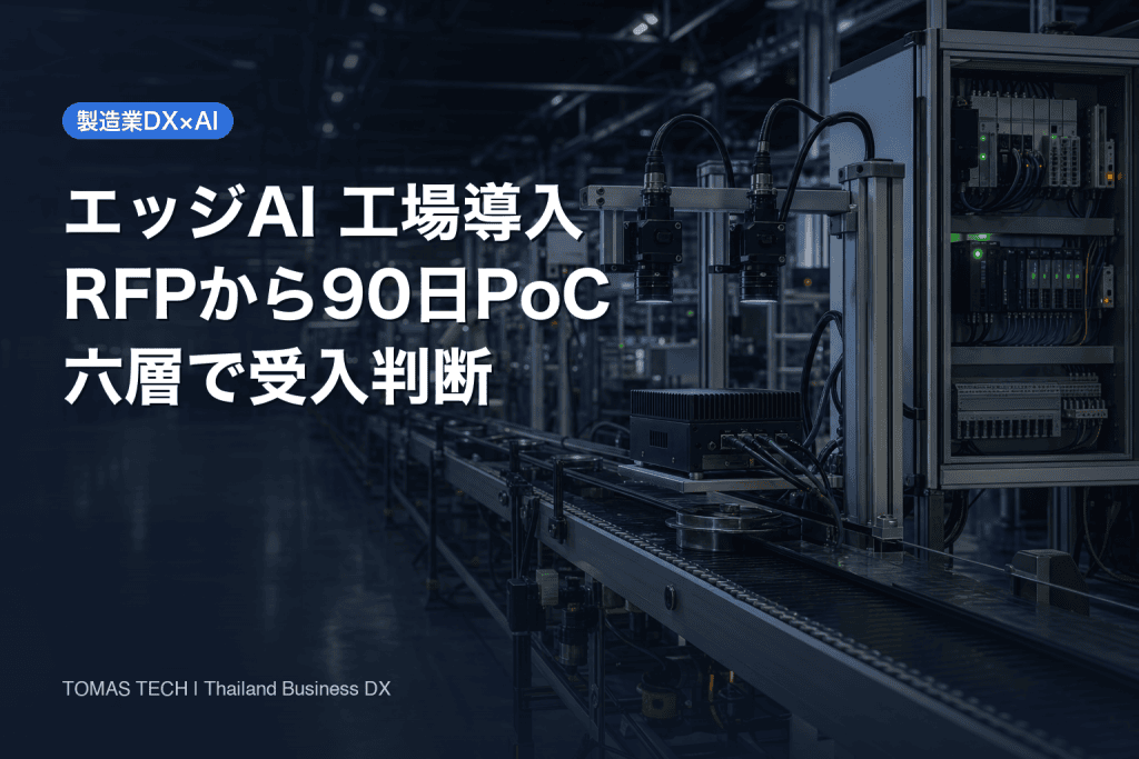 エッジAI 工場 導入ガイド2026｜RFP・90日PoC・受入の実務