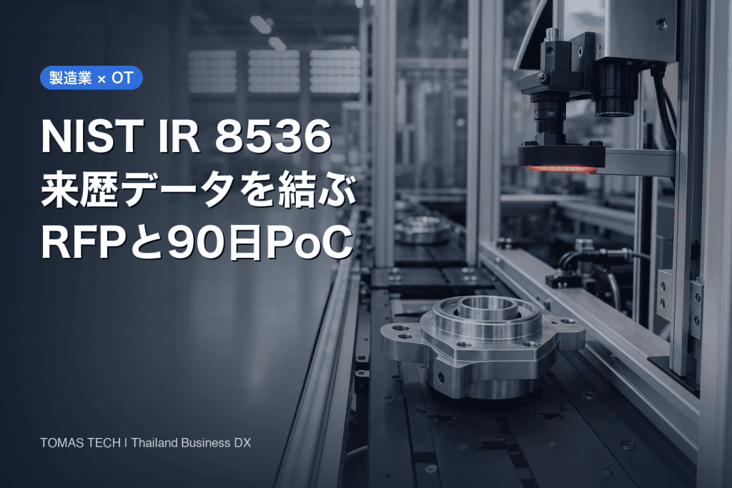 NIST IR 8536で考える製造業トレーサビリティの実装