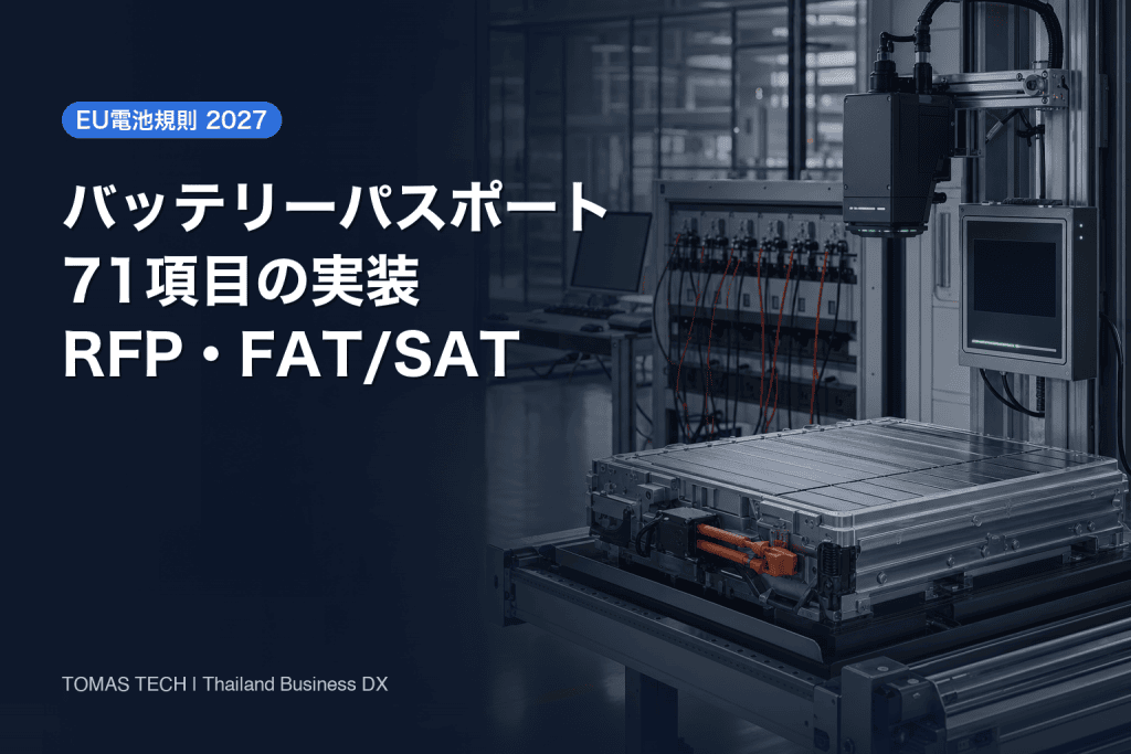 バッテリーパスポート 対応ガイド｜71項目・RFP・90日PoC