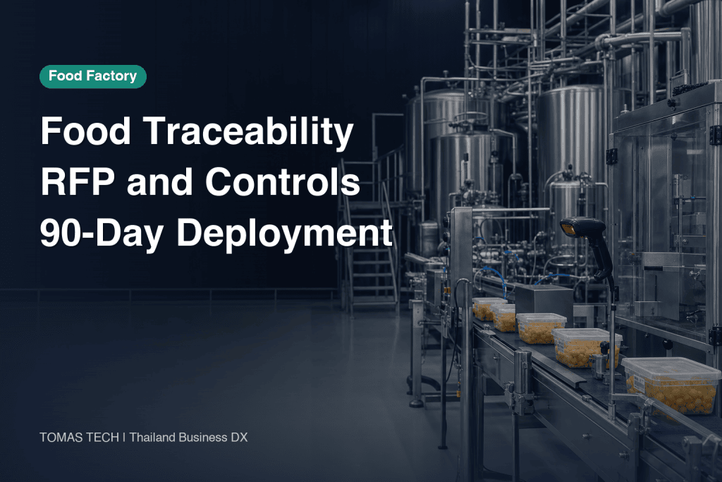 Food Factory Traceability System: RFP and 90-Day Deployment
