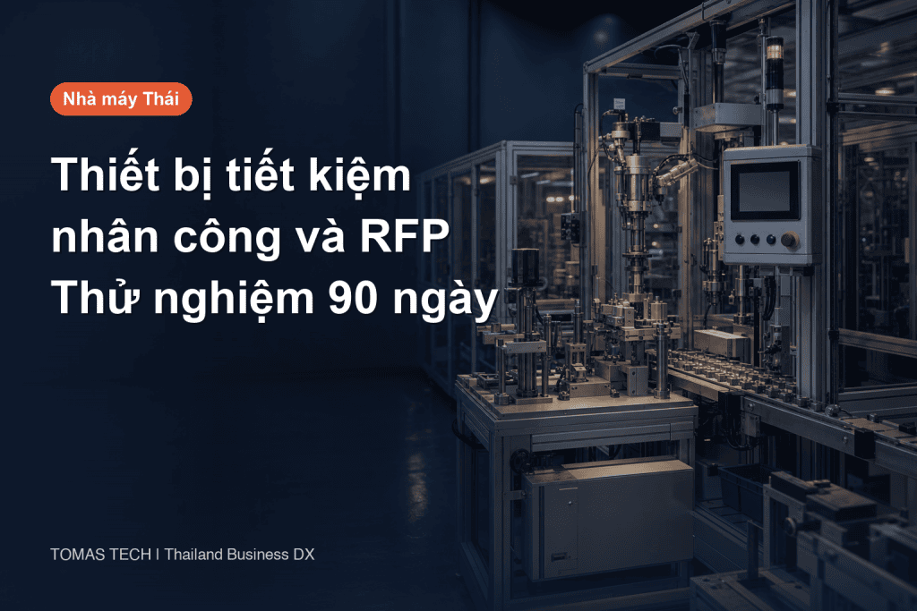 Thiết bị tiết kiệm nhân công tại Thái Lan: chi phí, RFP và thử nghiệm 90 ngày