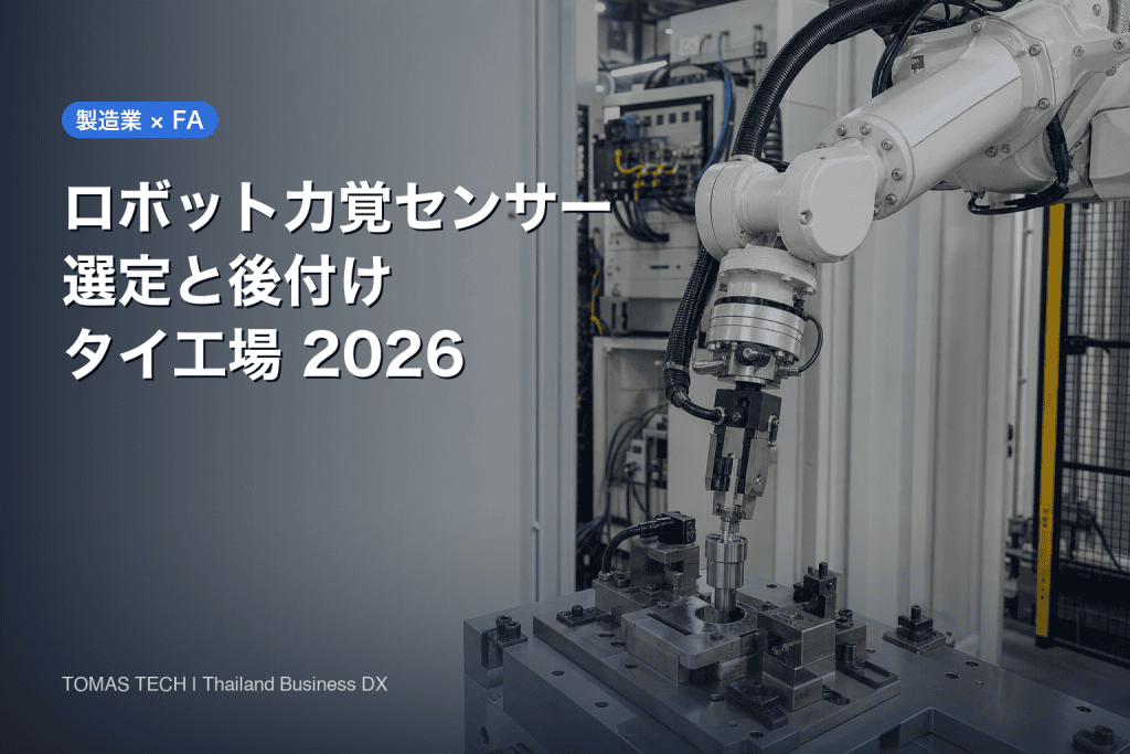ロボット力覚センサー選定｜タイ工場の後付け・RFP・受入試験
